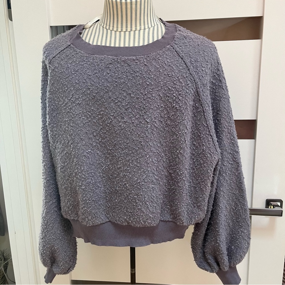 NWOT Rue 21 lilac purple oversized crew neck cotton sweatshirt sweater